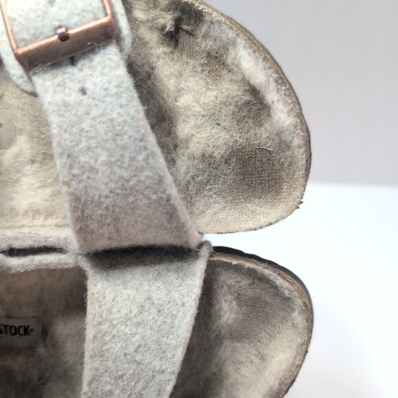 Birkenstock Women's Arizona Rivet Shearling Wool Sandals Size 36 (us 5) - Picture 5 of 7